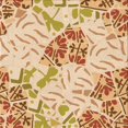 thumbnail image 1 of Ahgly Company Machine Washable Indoor Square Transitional Orange Area Rugs, 7' Square, 1 of 7