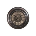 thumbnail image 3 of Clocks - 30" Round - Large Oversized - Wall Clock - Brown - Transitional, 3 of 5