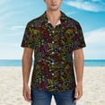 thumbnail image 2 of Fotbe Casino Icons Camisa Hawaiana para Hombre Unisex – Camisa Casual de Verano con Botones de Manga Corta de Algodón y Lino,X-Large, 2 of 7