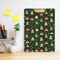 thumbnail image 2 of FORMRS Acrylic Clipboard with Low Profile Clip Standard A4 Letter Size, 12.5" x 9", Christmas Tree, 2 of 8