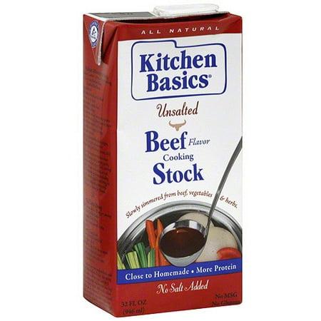 Kitchen Basics Beef Unsalted Stock, 32 oz (Pack of 12) - Walmart.com
