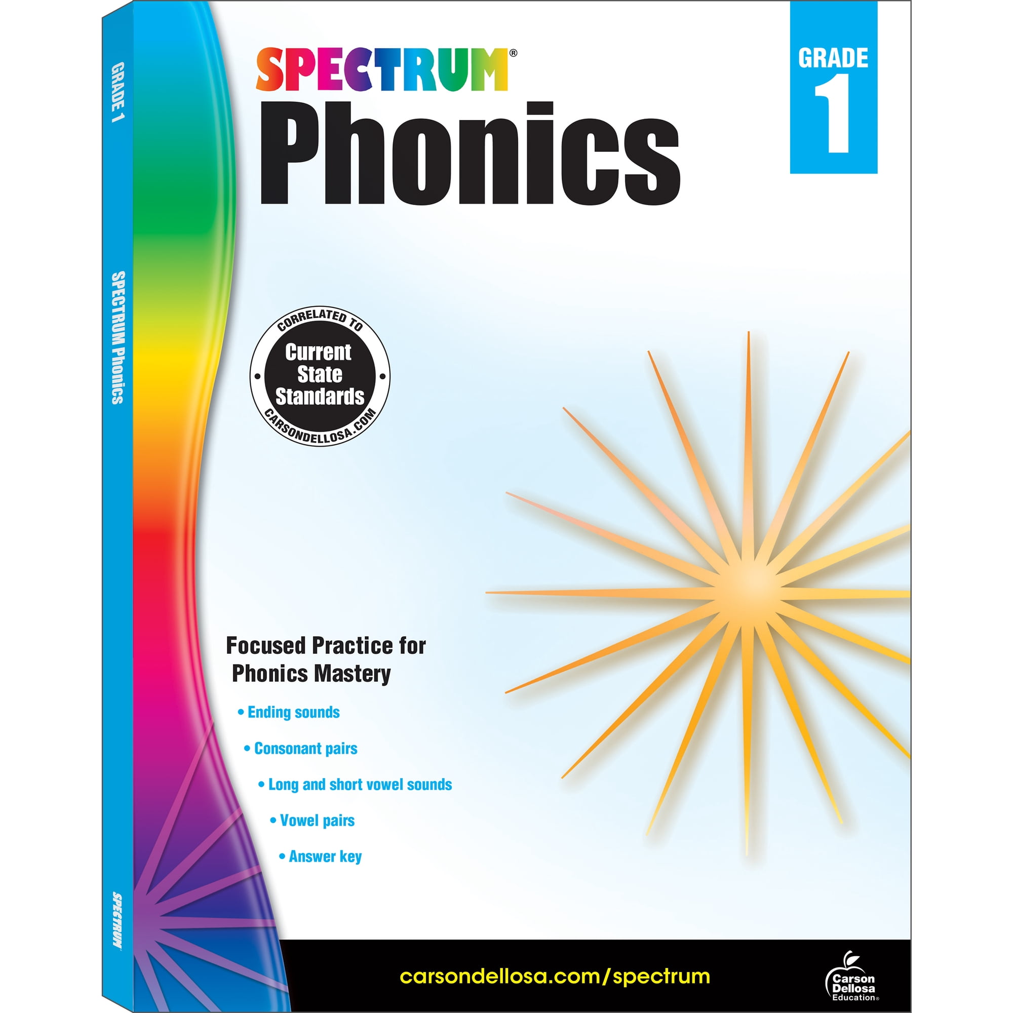 Spectrum Phonics Workbook (160 pages) Grade 1