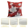 thumbnail image 4 of HENGT  Throw Pillow Covers Japanese Tree Eastern Nature Home Flowers Cherry Blossom Beige Cream Decorative Pillow Cases Home Decor Square Pillowcases, 4 of 5