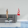 thumbnail image 2 of Figura escultórica de una mujer tribal africana con llamas de fuego abstractas, ideal para decoración del hogar, dormitorio, mesa, mueble de TV, ofici, 2 of 8