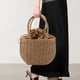 thumbnail image 3 of Bolsos de paja para mujer, bolso tejido, bolso de hombro de ratán para playa de verano, bolso de mano, equipo, 3 of 7