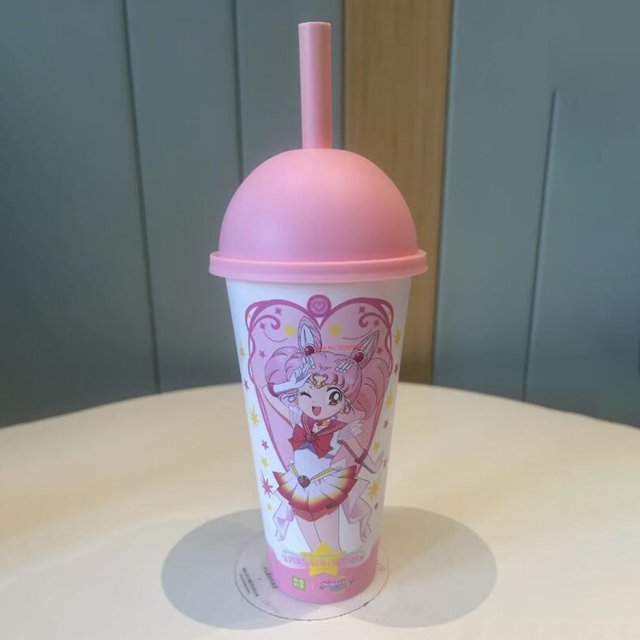 Taza de agua de gran capacidad con cambio de color de la marca Sailor Moon Co., figuras de anime Tsukino Usagi Chibiusa, modelo taza para regalo de novia