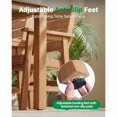 thumbnail image 4 of WINSOON 5-Piece HIPS All Weather Outdoor Patio Dining Sets, 1-Table 4-Chairs, Sturdy Frame & Easy to Install for Family Use，Teak, 4 of 6