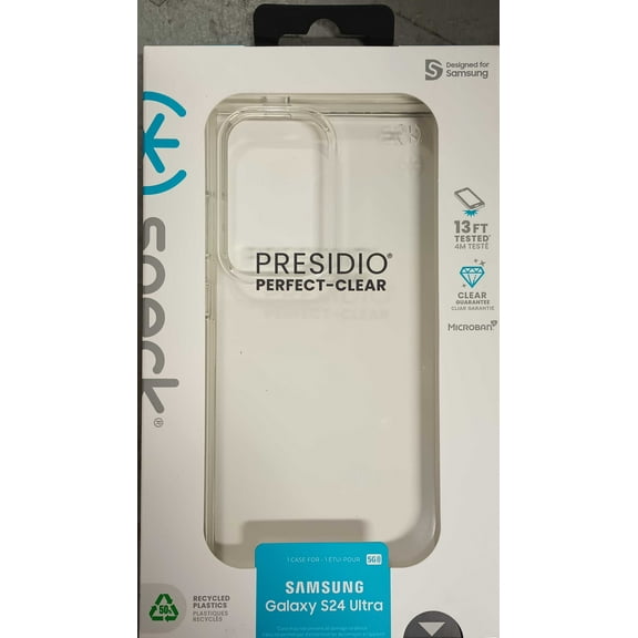 Speck Presidio Perfect Clear Case For Samsung Galaxy S24 Ultra