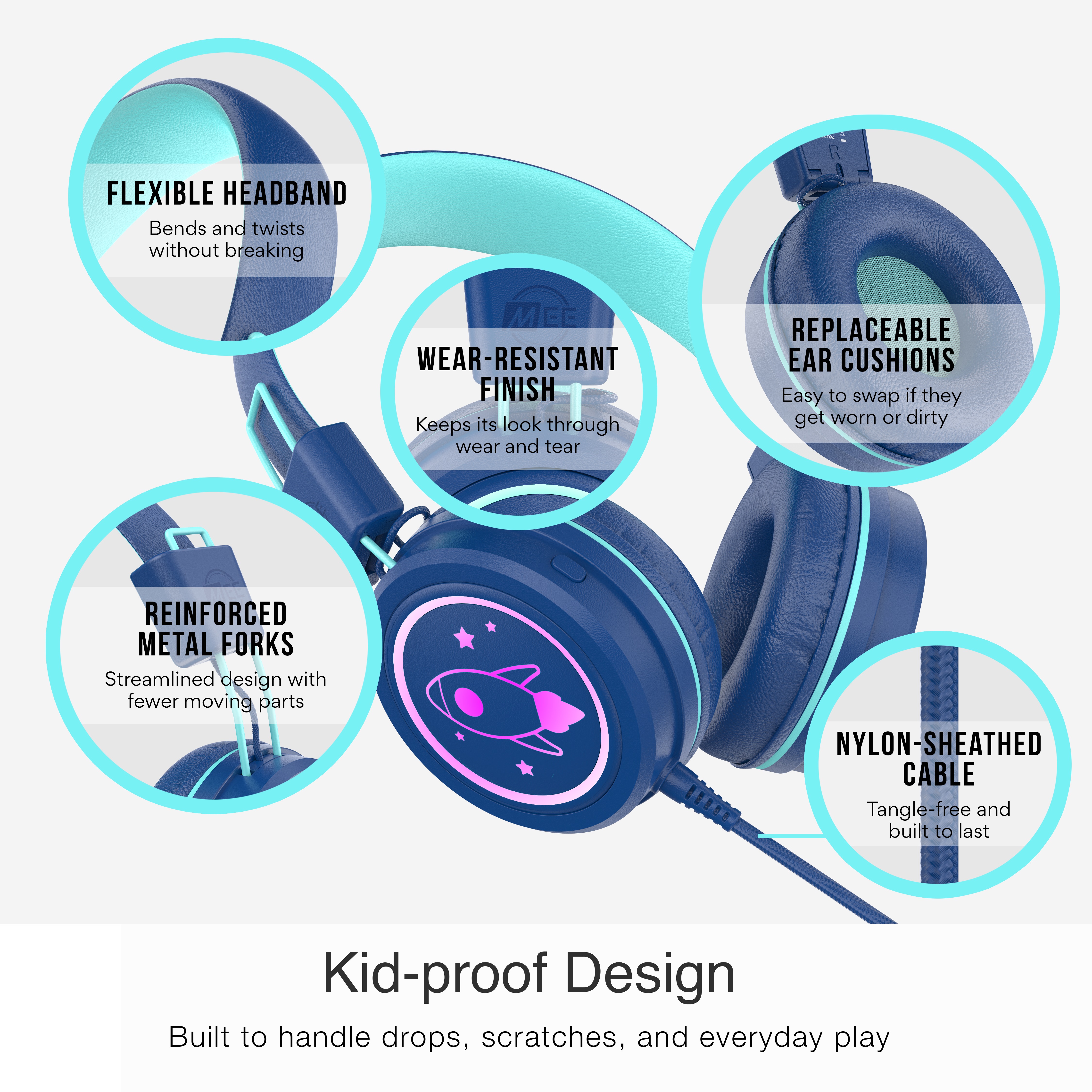 MEE Audio KidJamz KJ55 Safe Listening Kids Headphones photo 4