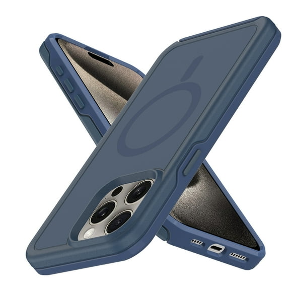 Allytechgroup Magnetic Case for Apple iPhone 11 Pro Max, Compatible with Magsafe Drop Proof Rugged Heavy Duty Protective Phone Case for iPhone 11 Pro Max, Inkblue