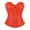 Orange, variant on mgoYE Corsets for Women Leather Corset Top Zipper Halloween Top Party|Red S