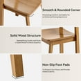 thumbnail image 4 of EYYTHUNG Farmhouse Wood Dining Chairs Set of 2, Mid Century Modern Wooden Dining Chairs, Armless Kitchen Chairs for Living Room Side Chair, Dark Oak, 4 of 6