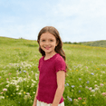 thumbnail image 6 of LNMQLPDBS Girls Tops Kids Ribbed Knit Crew Neck Tops Trendy Lettuce Trim Short Sleeve Shirts Cute Summer Basic Tees Toddler Girl Clothes, 6 of 8