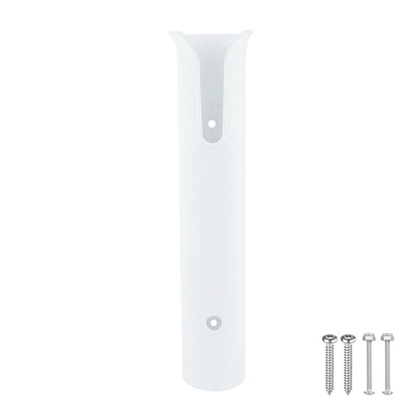 Soportes para Estante Caña Pescar Soporte Montaje Tubo para Poste Inserción Barco (blanco)