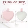 thumbnail image 4 of Espejo compacto de acero inoxidable, espejo de bolsillo irrompible en forma de corazón con bolsa de cuero de PU, mini espejo portátil para bolsa de maquillaje de viaje, para mujeres y niñas, 4 of 5