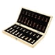 thumbnail image 1 of TABLERO de AJEDREZ PLEGABLE de EXTRA 2 QUEENS 29X29CM SET JUGUETES, 1 of 4