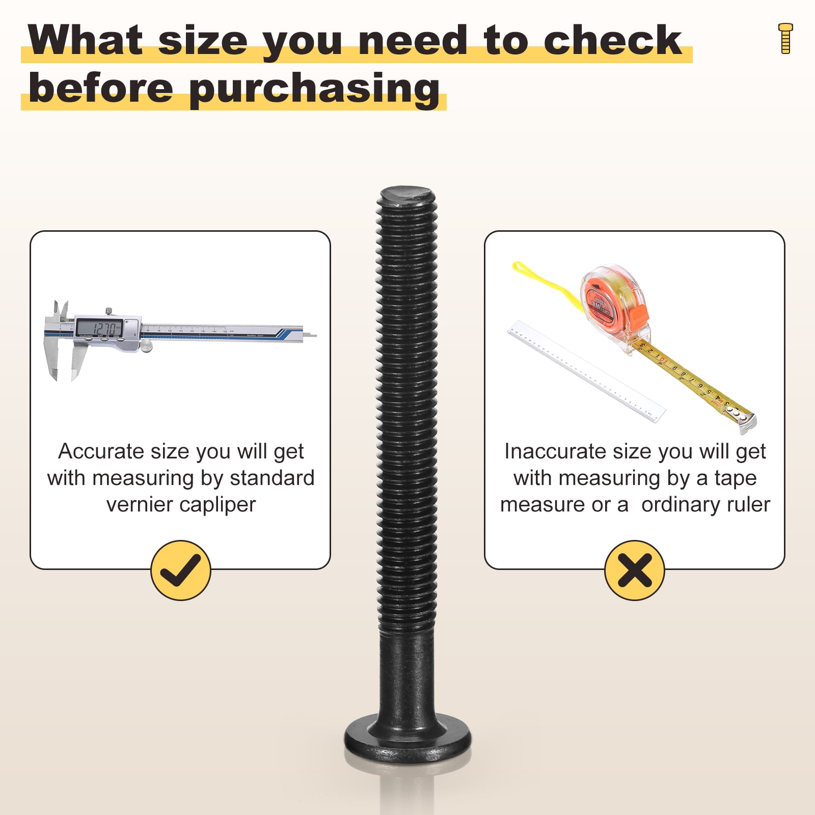 Furniture Connector Bolt Cap Nut Kit with Wrench(M6-1x40mm) 24Pcs, Connector Bolts M6 Countersunk Screw Barrel Nuts Binding Screws, for Chair Cabinet Bed, Silver