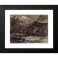 thumbnail image 2 of David Cox 14x11 Black Modern Framed Museum Art Print Titled - A Mountain Torrent (C. 1850), 2 of 5