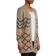 thumbnail image 4 of No Boundaries Juniors' Print Cardigan, 4 of 6