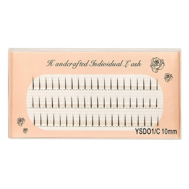 Pestañas postizas, pestañas personales, 100 mechones, kit de extensión de pestañas naturales DIY, 8/10/12 mm, rizo C, mechones de 0,07 mm de grosor