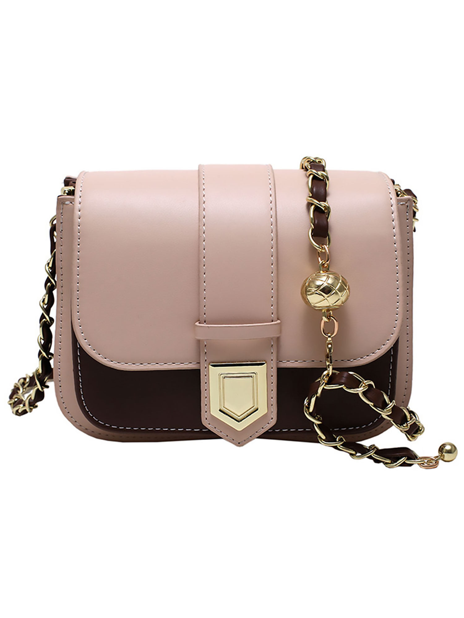 Women Trendy Messenger Crossbody Shoulder Chain Handbag Zip Bag Purse Satchels 