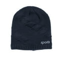 thumbnail image 3 of Dyfzdhu Men Women Winter Down Headgear Solid Color Pile Cap Casual Earmuffs Hat Blue, 3 of 4