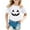 1#White, variant on Kiijoy Toddler Girls Halloween Pumpkin Tee Kids Short Sleeve Casual T-Shirt, Sizes 2-3