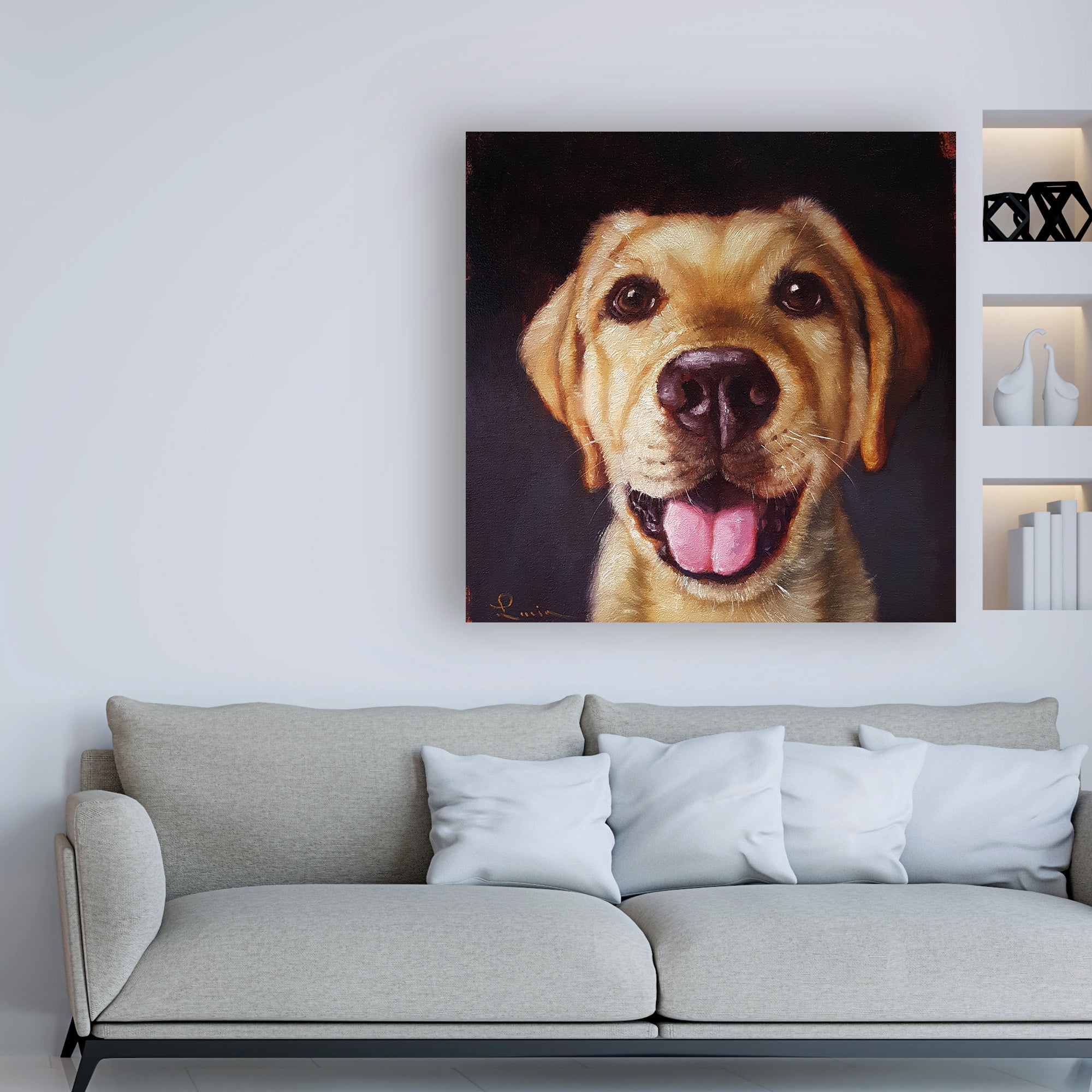 Trademark Fine Art 'Follow Your Nose 13' Canvas Art by Lucia Hefferna