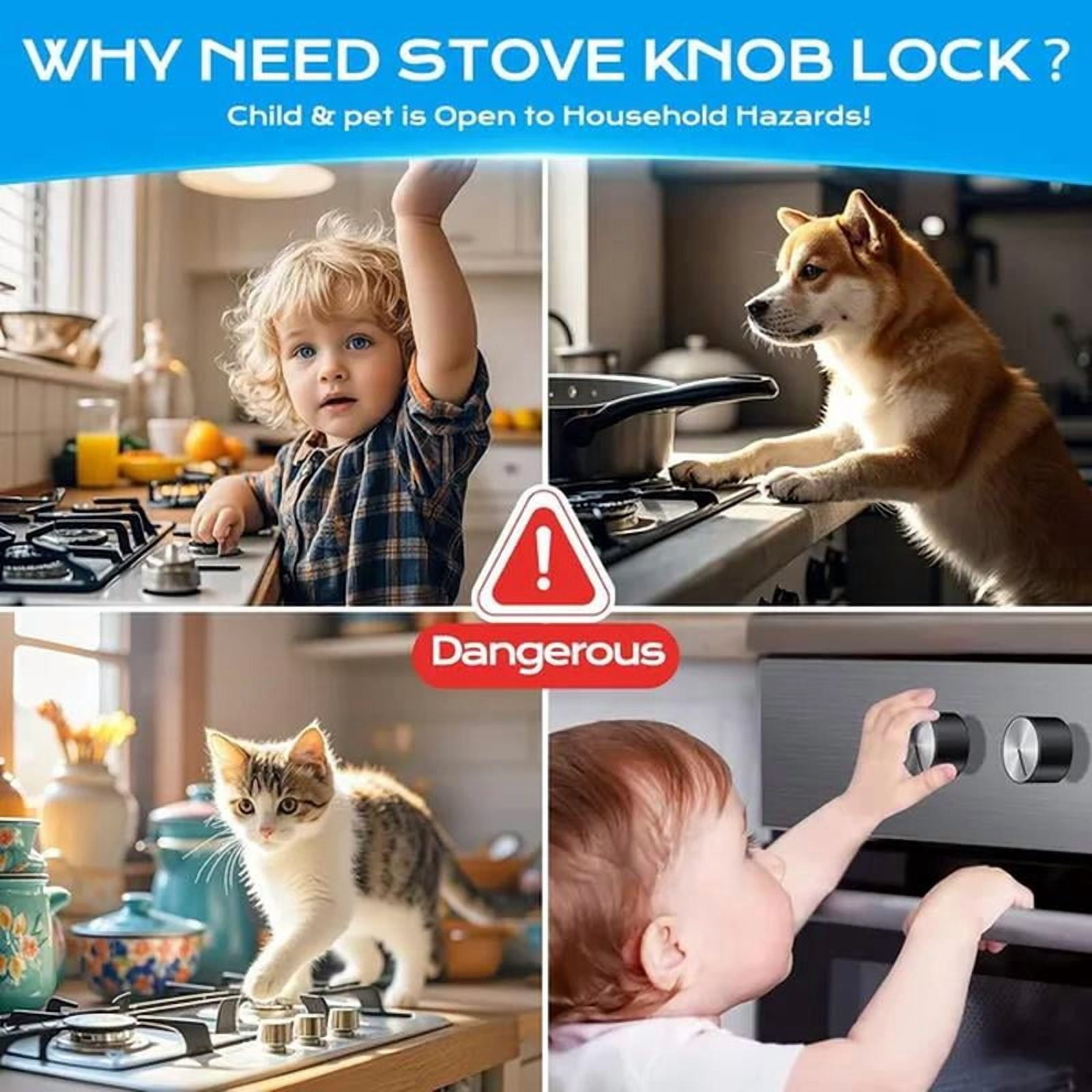 Stove Knob Safety Covers, Gas Stove Knob Locks