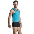 thumbnail image 2 of Mens Sweat Neoprene Slimming Waist Trainer Sport Tank Top Shirt, 2 of 6