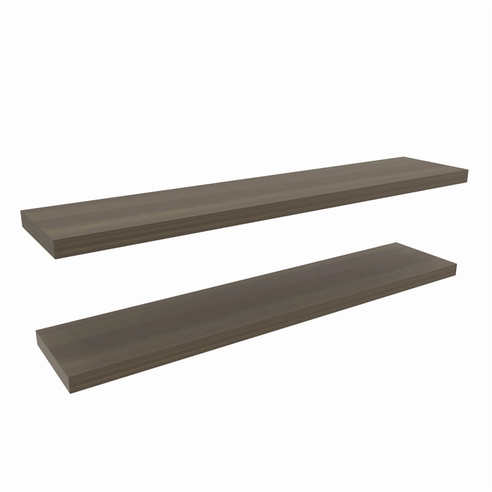 Ecco 47" Wide Floating Shelves Set of 2 Engineered Wood Olive