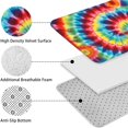thumbnail image 5 of Colorful Tie Dye Pattern Bathroom Rugs Sets 3 Piece,Toilet Cover Set,Absorbent Non Slip Bathroom Mats Sets with U-Shaped Contour Rug Toilet Rug Set, 5 of 5