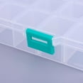 thumbnail image 3 of 1 caja organizadora de plástico con divisores ajustables, rectangular, decorativa, color blanco., 3 of 4