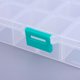 thumbnail image 3 of 1 caja organizadora de plástico con divisores ajustables, rectangular, decorativa, color blanco., 3 of 4