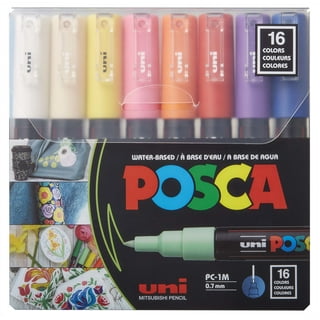 15 Posca Paint Markers, 3M Fine Posca Markers with Reversible Tips, Po —  CHIMIYA