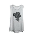 thumbnail image 1 of Never Underestimate The Power Of A Woman Women's Fashion Sleeveless Muscle Workout Yoga Tank Top Sport Grey X-Large, 1 of 3