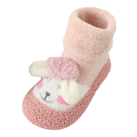 

Baby Home Slippers Cute Warm House Slippers For Lined Winter Indoor Shoes Baby Non Slip