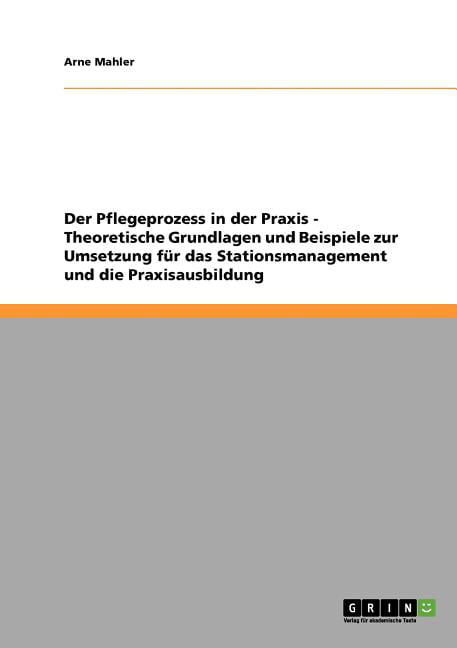 Der Pflegeprozess In Der Praxis. Theoretische Grundlagen Und Beispiele ...