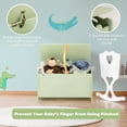 thumbnail image 4 of Infans Kids Toy Box w/Safety Hinge Wood Storage Chest Flip-Top Storage Organizer Green, 4 of 7