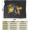 thumbnail image 3 of University of Akron Fleece Blanket, Very Soft Microfiber Flannel Blanket for Couch Warm and Cozy for All Seasons, Black, 3 of 6