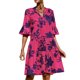 thumbnail image 4 of Vestido corto de verano en línea A para mujer Color sólido/impresión floral Vestido de manga corta y cuello en V Nituyy Vestido pastel estampado de mujer con cuello en V, 4 of 5