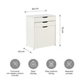 thumbnail image 3 of Tocador Vanity Ivory Relan Con Espejo y Banco Color Blanco, 3 of 9