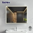 thumbnail image 2 of Taimei Frameless LED Light Mirror 30" W x 36" H x 1.5” D(MC04-3036SF1) Beveled edges, Touch Screen power on/off, Defogger, elegant design by FOCA US, 2 of 7