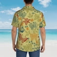 thumbnail image 6 of Fotbe Floral With Butterflies Hawaiian Shirt For Men Unisex Summer Beach Casual Short Sleeve Cotton Linen Button Down Shirts-Xx-Large, 6 of 9