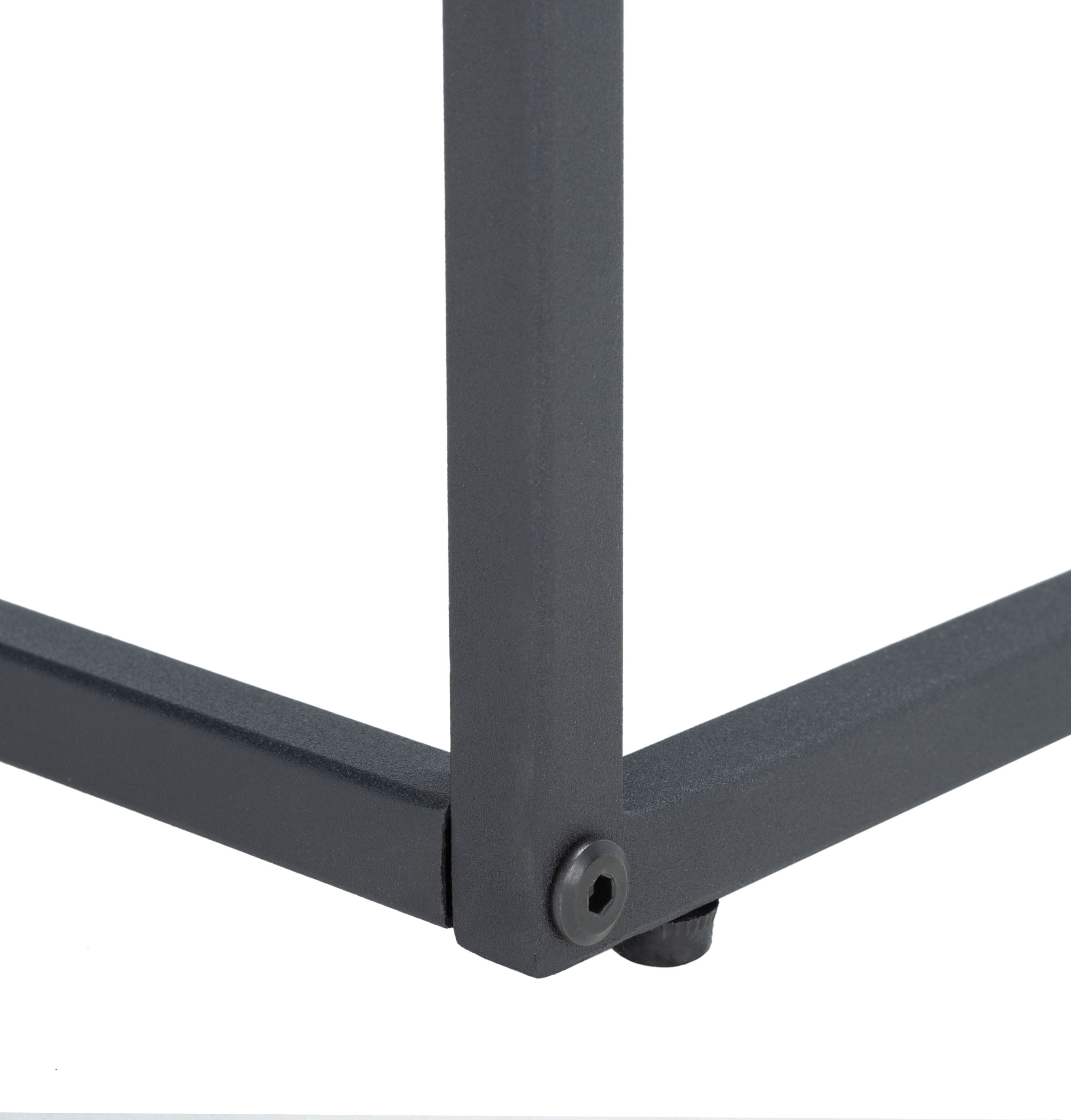 SAFAVIEH Andey Solid Coffee Table, Grey Wash/Black