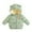 Green, variant on Baby Puffer Jacket Boys Green Full-Zip Long Sleeve Bear Hooded Down Jacket Windproof Girl Winter Coat 0-6 Months