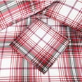 thumbnail image 2 of Hitime Full Size 4-Piece Christmas Sheet Set - Ultra Soft & Breathable Polyester Bed Sheets, All Season Cooling Bedding with Deep Pockets, Wrinkle & Fade Resistant (Christmas Plaid), 2 of 8
