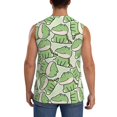 thumbnail image 4 of Gaeub Cute Crocodile Men's Sleeveless Muscle Shirts Workout Tank Tops, Odor Protection and Comfortable - Medium, 4 of 8