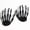 Black, variant on 2 Pack Halloween Skeleton Hands, 6.3-Inch Realistic Left and Right Plastic Bone Props for Haunted House, Graveyard, Party Table and Photo Booth Decor