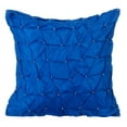thumbnail image 1 of Housses de Coussins Bleu Royal, Pintucks Noués Texturés, Taies d'Oreiller Unies, 20x20 Pouces (50x50 cm), Housses de Coussins Unies, Taffetas Carrés, Style Moderne - Texture Bleu Royal, 1 of 3